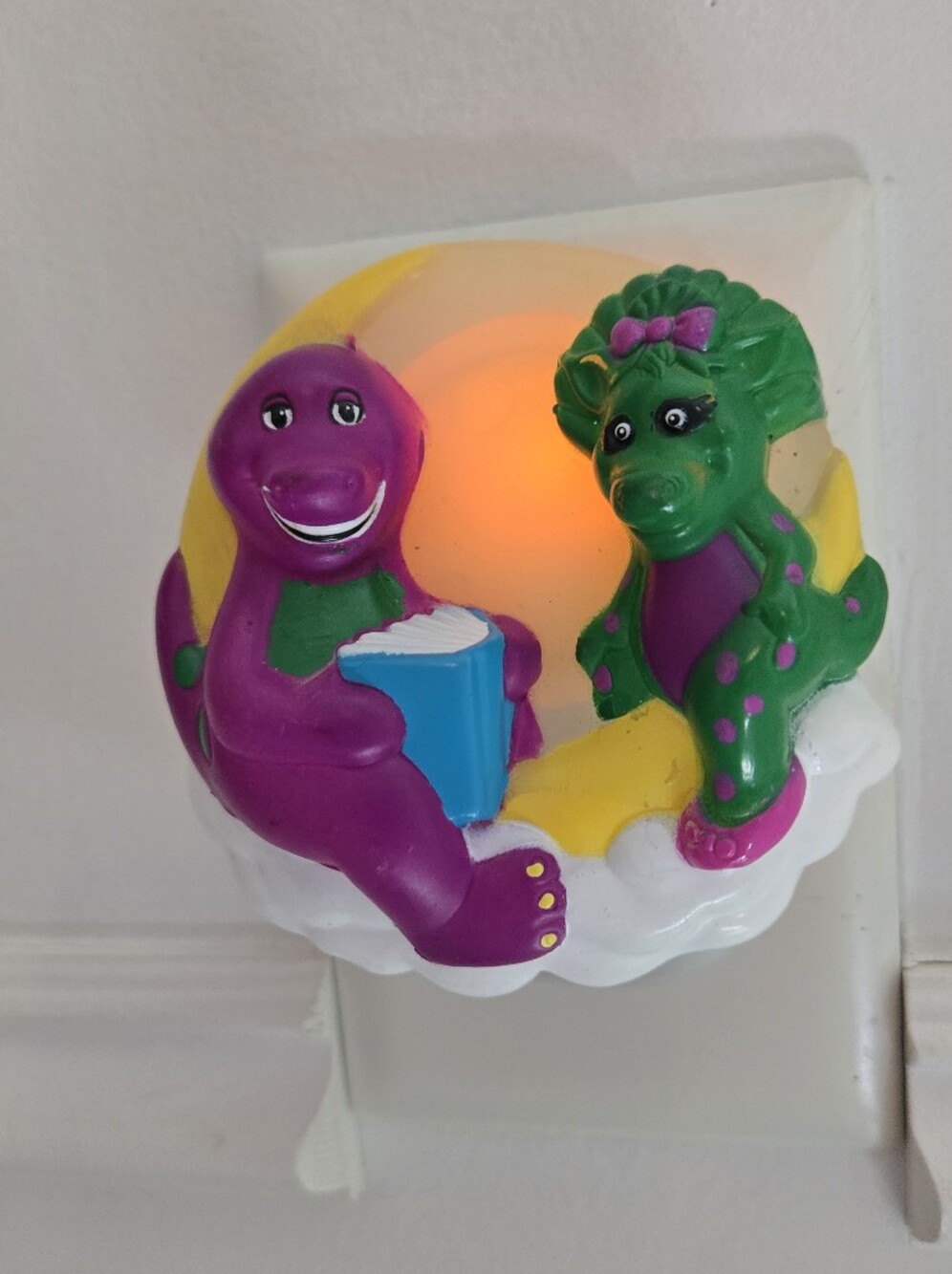 Vintage  - Barney The Dinosaur & Baby Bop 1993  Night Light